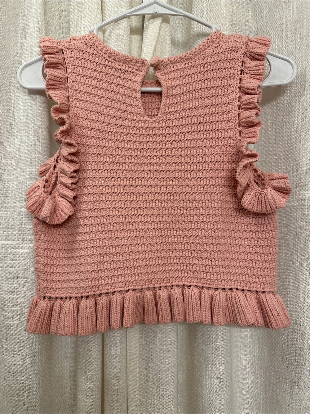 Zara Knit Ruffle Tank Top - Picture 3 of 3